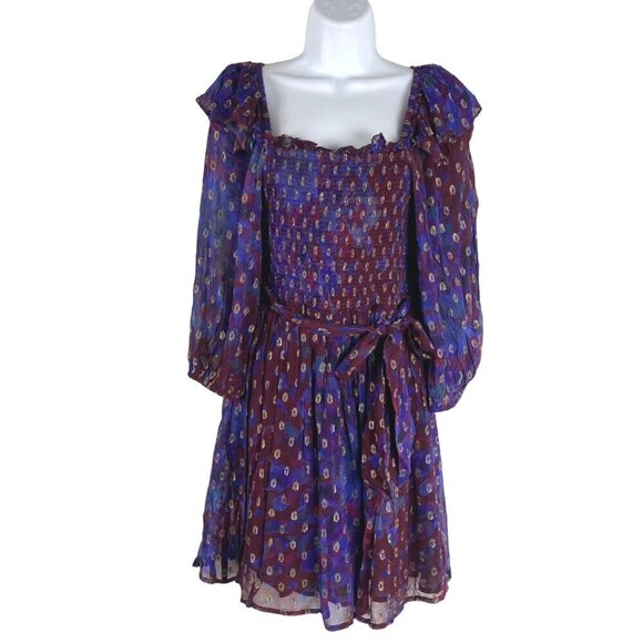 Cleobella Elizabeth Mini Dress Small Confetti Print NWT Flawed DR-1496 - Picture 1 of 13